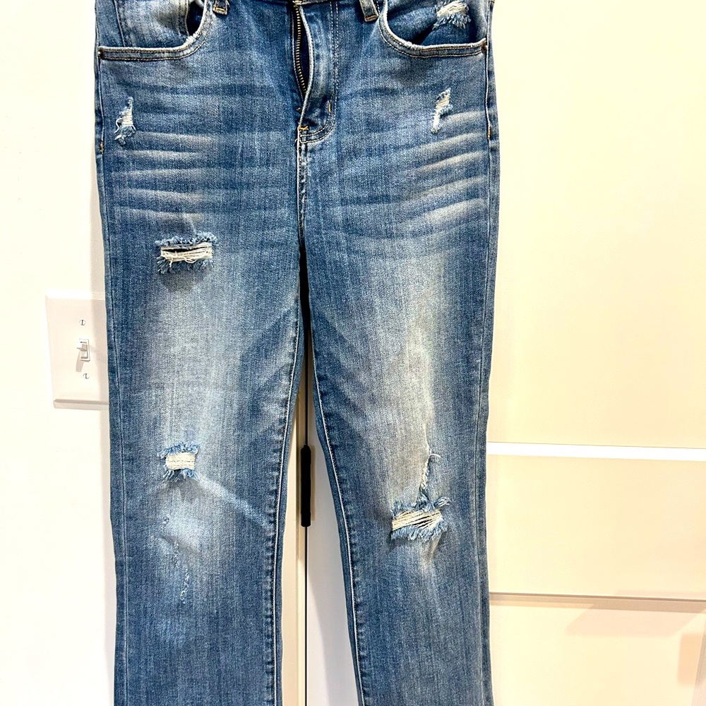 Risen Vintage Wash Straight Leg Jean, size 3/26